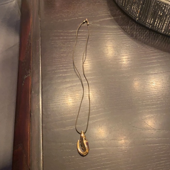 Lacoste alligator on rope necklace - Picture 2 of 4